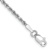 Rhodium Over 10k White Gold 1.75mm Diamond-Cut Rope Link Bracelet
