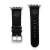 Gametime Miami Dolphins Leather Band fits Apple Watch (42/44mm S/M
Black). Watch not included.