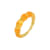 Acrylic Bamboo Ring in Honey