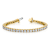 14K Yellow and White Gold Lab Grown Diamond VS/SI GH, Tennis Bracelet