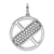 14K White Gold Gatsby Diamond Initial X Charm