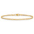 10k Yellow Gold 2.2mm Flat Beveled Curb Link Bracelet