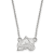 Rhodium Over Sterling Silver NHL LogoArt Colorado Avalanche Pendant Necklace