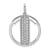 14K White Gold Gatsby Diamond Initial T Charm