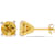 Citrine and Diamond 10K Yellow Gold Earrings 3.7ctw