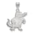 Rhodium Over Sterling Silver LogoArt University of Florida Large Pendant