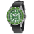 Christian Van Sant Men's Montego Green Dial, Black Leather Strap Watch