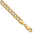 14k Yellow Gold and Rhodium Over 14k Yellow Gold 7.1mm Diamond-Cut Pave
Curb Link Bracelet