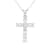 1.50ctw Diamond Cross Pendant in 14k White Gold