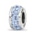 Sterling Silver Reflections Light Blue Double Row Preciosa Crystal Bead