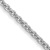 Rhodium Over 14k White Gold 1.4mm Solid Round Open Link Cable 30 Inch Chain