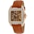 Christian Van Sant Women's Radieuse Brown Dial, White Bezel, Brown
Leather Strap Watch