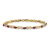 14k Yellow Gold and Rhodium Over 14k Yellow Gold Diamond and Ruby
Infinity Bracelet