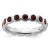 Sterling Silver Stackable Expressions Red Crystal Ring