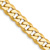 14k Yellow Gold 8.5mm Solid Flat Beveled Curb 20 Inch Chain