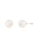 14k White Gold 10-11mm White Freshwater Pearl Stud Earrings