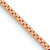 14k Rose Gold 1mm Solid Box 16 Inch Chain