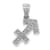 Rhodium Over 14K White Gold Diamond Sagittarius Zodiac Pendant