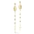 Sterling Statements 14K Yellow Gold Over Sterling Silver Rosary Dangle Earrings