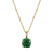 Green And White Cubic Zirconia 18k Yellow Gold Over Silver May
Birthstone Pendant With Chain 5.23ctw
