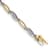 14k Yellow Gold and 14k White Gold Diamond Link Bracelet