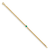 14K Yellow Gold Emerald Curb Link 7.25-inch Bracelet