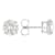 Lab-Grown Diamond Stud Earrings In 14K White Gold 4.00ctw
