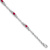 Rhodium Over 10k White Gold Diamond and Ruby Bracelet