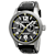 Invicta I-Force 48mm Charcoal Dial Leather Band Quartz Watch