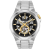Bulova Men's Maquina White Dial, Stainless Steel Watch