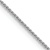 Rhodium Over 14k White Gold 0.85mm Solid Spiga 24 Inch Chain