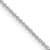 Rhodium Over Sterling Silver 1mm 8 Sided Diamond-cut Cable Chain Necklace