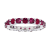 2.75ctw Ruby Eternity Band Ring in 14k White Gold