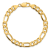 14K Yellow Gold 7.5mm Flat Figaro Chain Bracelet