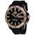 Seapro Men's Scuba Dragon Diver Limited Edition Black Dial, Rose Bezel,
Black Silicone Watch