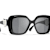 Chanel Black Square Frame with "CC" Heart / Gray Polarized
Lenses Sunglasses