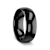 RAVEN Domed Black Tungsten Wedding Band 7mm