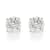 Certified White Lab-Grown Diamond H-I SI 14k White Gold Stud Earrings 1.50ctw