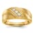 14K Yellow Gold Lab Grown Diamond SI1/SI2, G H I, Men's Band