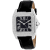 Christian Van Sant Women's Radieuse Black Dial, White Bezel, Black
Leather Strap Watch