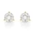 White lab-grown diamond 14kt yellow gold martini stud earrings 2.00ctw