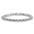 Rhodium Over Sterling Silver 6.0mm Box 8.5 Inch Chain