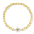 Sterling Statements 14K Yellow Gold Over Sterling Silver CZ Evil Eye
Ball Stretch Bracelet
