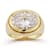 Rachel Zoe CZ Bold Dome Ring in 14K Gold Over Sterling Silver
