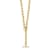 14K Yellow Gold Paperclip Y-drop 24-inch Toggle Necklace