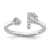 Rhodium Over 14K White Gold Lab Grown Diamond VS/SI GH, Initial P
Adjustable Ring