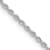 Rhodium Over Sterling Silver 1.5mm Diamond-cut Rope Chain