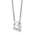 White Lab-Grown Diamond F VS 14K White Gold "G" Initial
Necklace 2.20ct