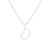 Letter D Initial Cultured Freshwater Pearl Rhodium Over Sterling Silver
Pendant With  18" Chain
