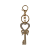 Gold Tone Clear Crystal Key Chain